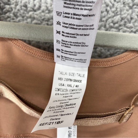 NEW Sonryse Mocha Shapewear Post Surgery Faja Zippered Crotch Open Bust 211BF - Picture 12 of 15